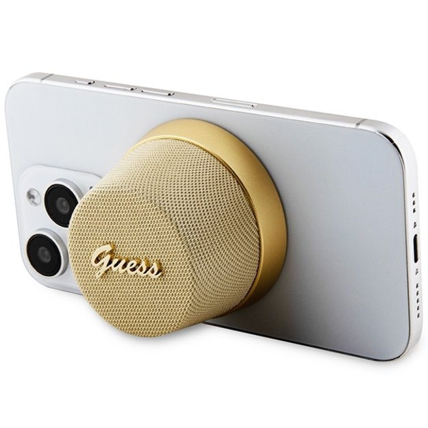 Guess Magnetic Script Metal Bluetooth speaker - gold 5