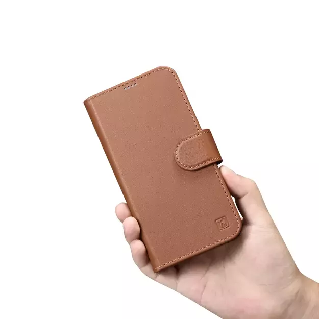 iCarer Wallet Case 2in1 Cover iPhone 14 Pro Max Leather Flip Cover Anti-RFID Brown (WMI14220728-BN) 21