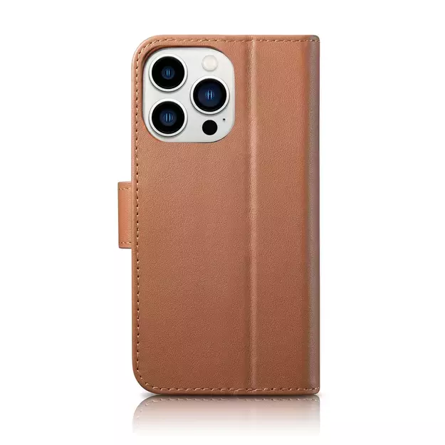 iCarer Wallet Case 2in1 Cover iPhone 14 Pro Max Leather Flip Cover Anti-RFID Brown (WMI14220728-BN) 13