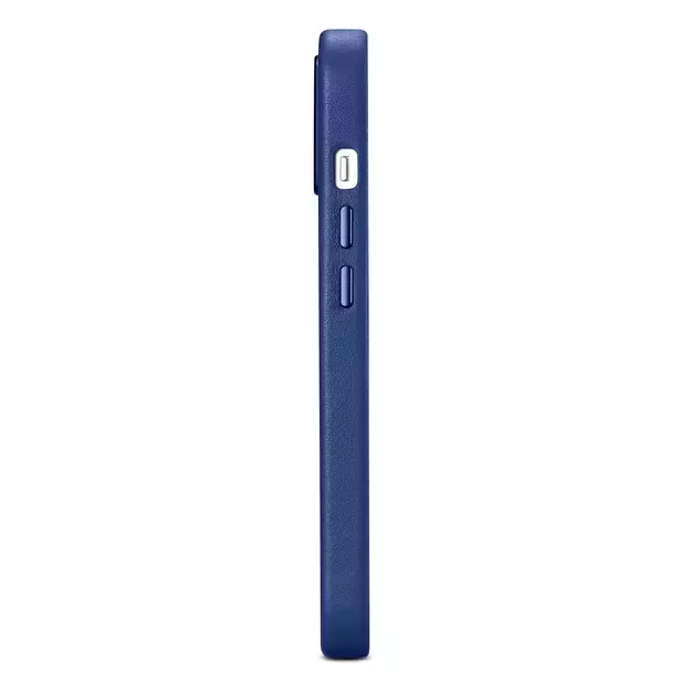 iCarer Case Leather cover for iPhone 14 Plus genuine leather case blue (compatible with MagSafe) 5