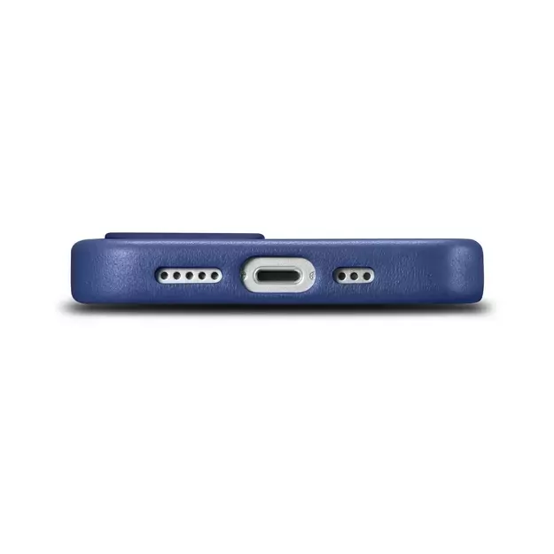 iCarer Case Leather cover for iPhone 14 Plus genuine leather case blue (compatible with MagSafe) 3
