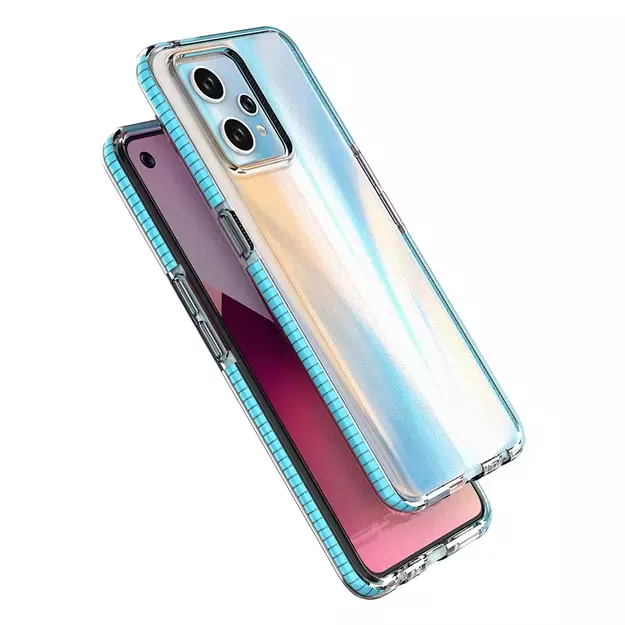 Spring Case for Realme 9 Pro+ / Realme 9 silicone cover with frame black 4