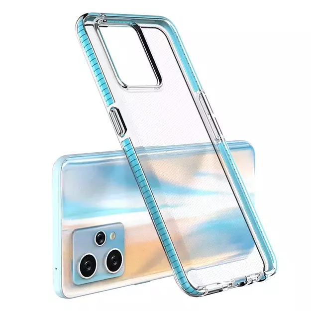 Spring Case for Realme 9 Pro+ / Realme 9 silicone cover with frame black 3