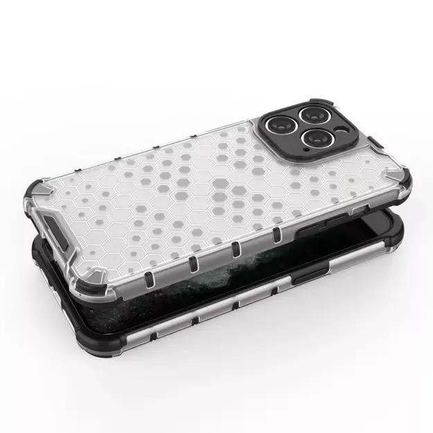 Honeycomb case for iPhone 14 Pro armored hybrid cover blue 1