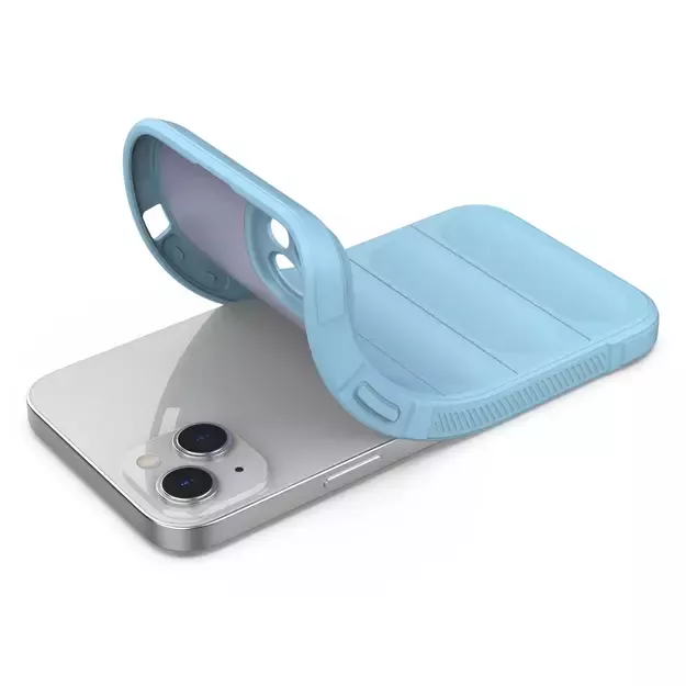 Magic Shield Case case for iPhone 14 Plus flexible armored case light blue 7