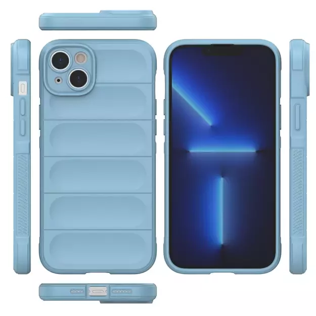 Magic Shield Case case for iPhone 14 Plus flexible armored case light blue 10