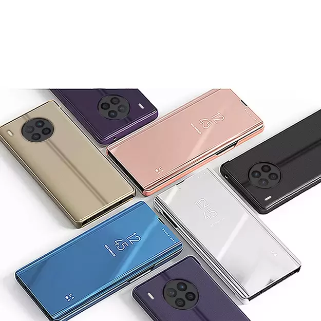 Clear View Case cover for Huawei nova 8i cover with a flap black 12