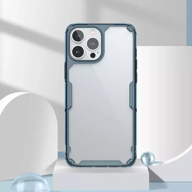 Nillkin Nature Pro case iPhone 14 Pro Max armored cover blue 20