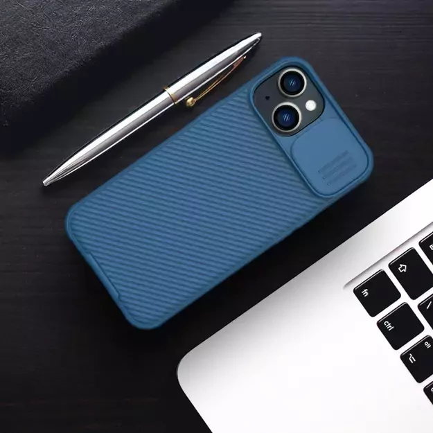 Nillkin CamShield Pro Case iPhone 14 Plus Armored Cover Camera Protector Blue 34