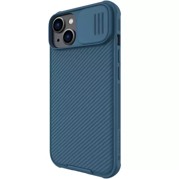 Nillkin CamShield Pro Case iPhone 14 Plus Armored Cover Camera Protector Blue 21