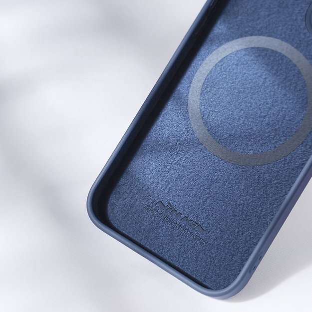 Nillkin CamShield Magnetic Silicone Case iPhone 14 Pro Max Magnetic MagSafe Cover with Camera Protector Blue 20