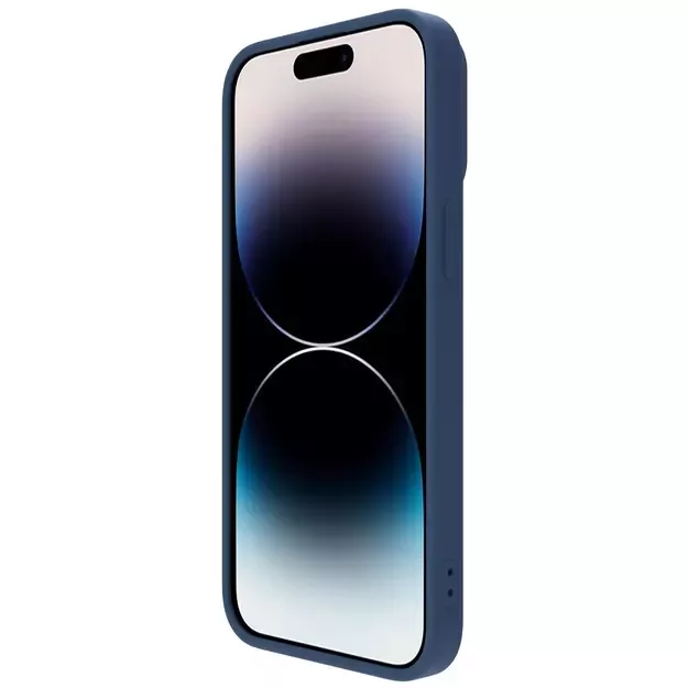 Nillkin CamShield Magnetic Silicone Case iPhone 14 Pro Max Magnetic MagSafe Cover with Camera Protector Blue 3