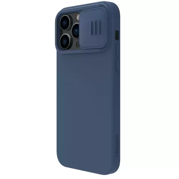 Nillkin CamShield Magnetic Silicone Case iPhone 14 Pro Max Magnetic MagSafe Cover with Camera Protector Blue 2