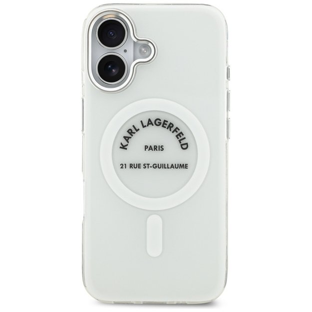 Karl Lagerfeld IML Karl RSG Logo MagSafe Case for iPhone 17 - Transparent 2
