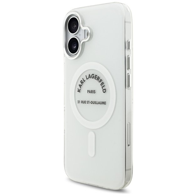 Karl Lagerfeld IML Karl RSG Logo MagSafe Case for iPhone 17 - Transparent 1