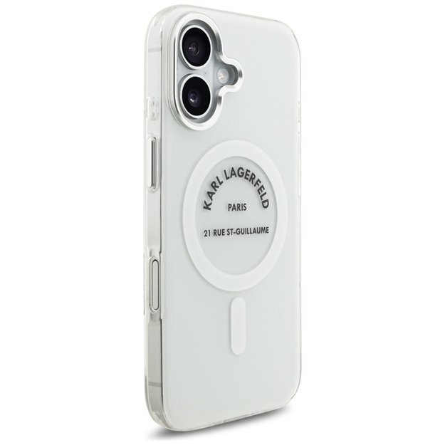 Karl Lagerfeld IML Karl RSG Logo MagSafe Case for iPhone 17 - Transparent 3