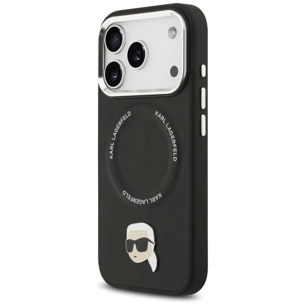 Karl Lagerfeld Karl Pin MagSafe Case for iPhone 17 Pro - Black 1