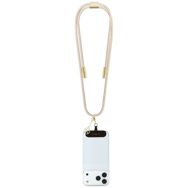 Guess CBDY 4G Charm USB-C / USB-C Cable 150cm - Beige 1