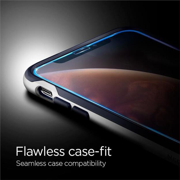 Spigen Glass FC Tempered Glass with Black Frame for iPhone X / XS / 11 Pro 3