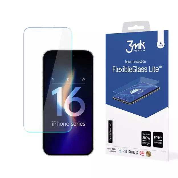 Hybrid glass 3mk FlexibleGlass Lite™ for Apple iPhone 16 Pro Max