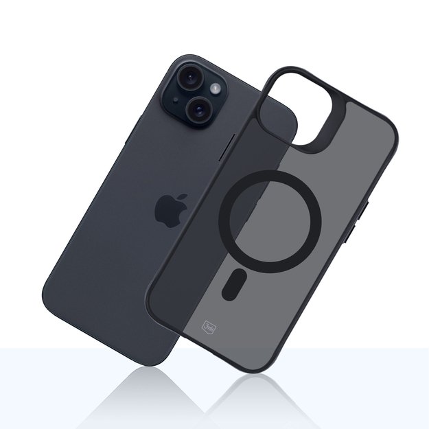 3mk Smoke MagCase with MagSafe for iPhone 15 Plus - semi-transparent 11