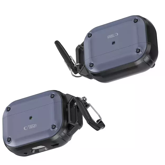 Tech-Protect Rough Hook Case with Carabiner for Apple AirPods Pro 1 / 2 - Blue 12