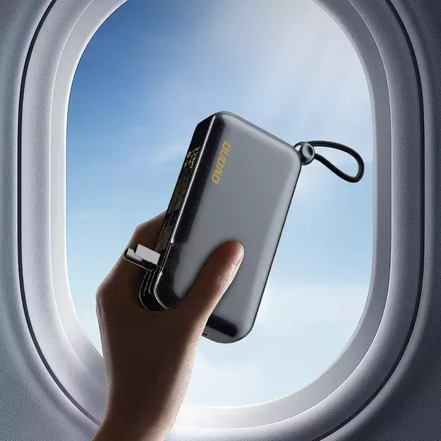 Dudao K25 2in1 10000mAh 3-Plug Powerbank Charger - Gray 5