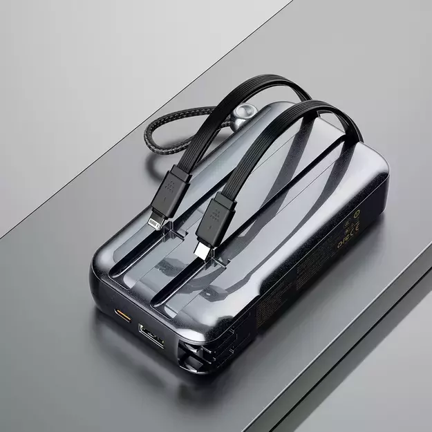 Dudao K25 2in1 10000mAh 3-Plug Powerbank Charger - Gray 3