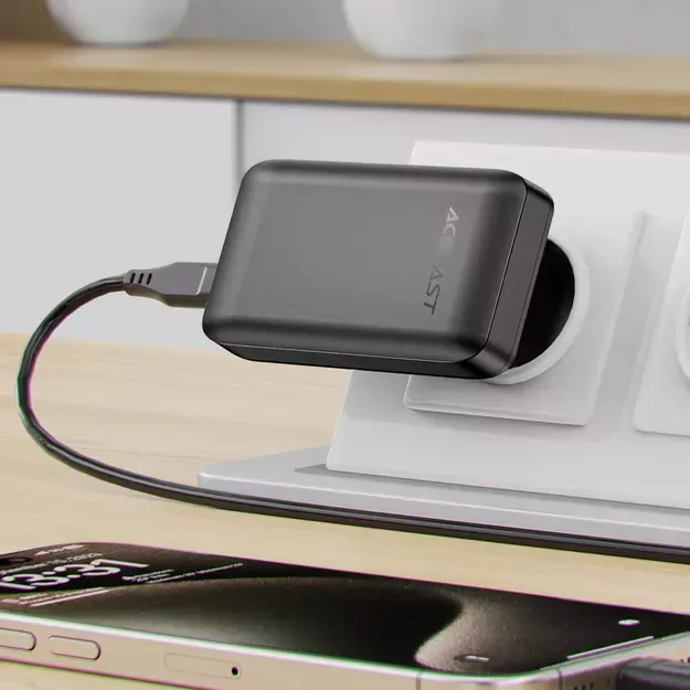 Acefast A100 65W GaN 2 USB-C+ USB-A Charger Ultra Slim - Black 17