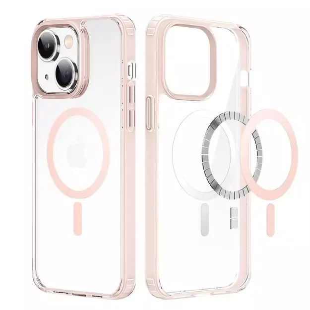 Dux Ducis Clin2 case for iPhone 14 Plus magnetic MagSafe cover pink 1