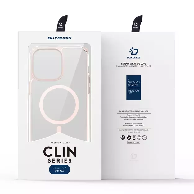 Dux Ducis Clin2 case for iPhone 14 Plus magnetic MagSafe cover pink 4