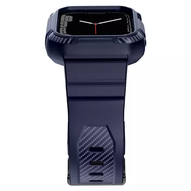 Kingxbar CYF106 2in1 armored case for Apple Watch SE, 9, 8, 7, 6, 5, 4, 3, 2, 1 (41, 40, 38 mm) with strap blue 16