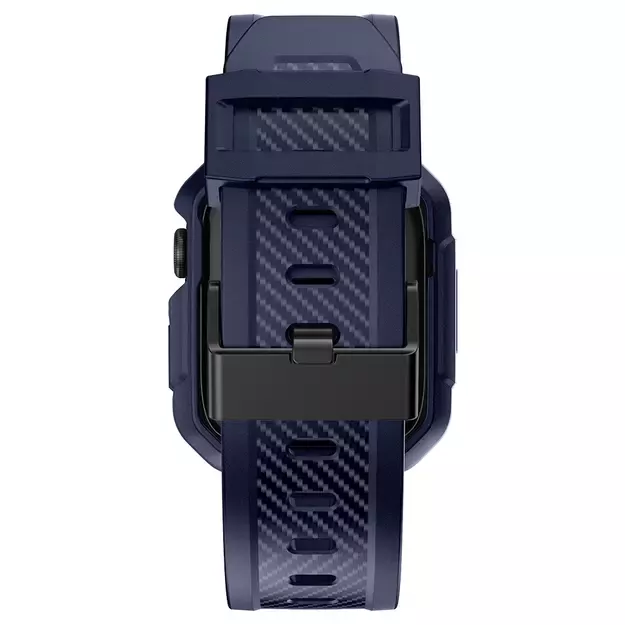 Kingxbar CYF106 2in1 armored case for Apple Watch SE, 9, 8, 7, 6, 5, 4, 3, 2, 1 (41, 40, 38 mm) with strap blue 10