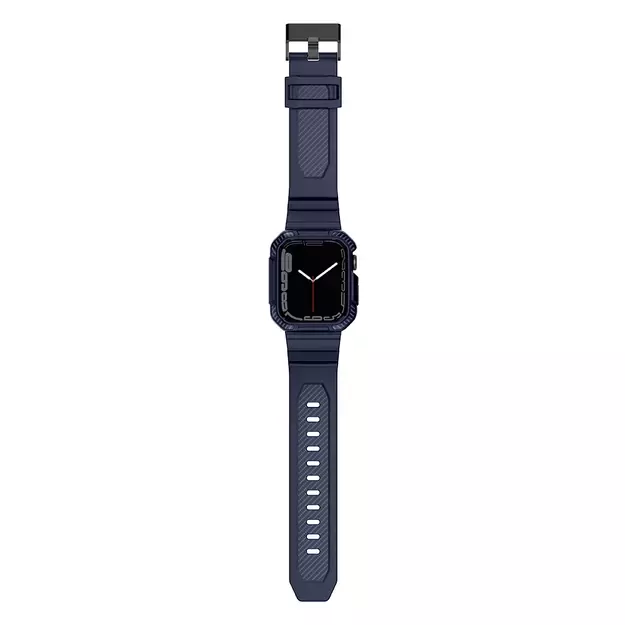 Kingxbar CYF106 2in1 armored case for Apple Watch SE, 9, 8, 7, 6, 5, 4, 3, 2, 1 (41, 40, 38 mm) with strap blue 15