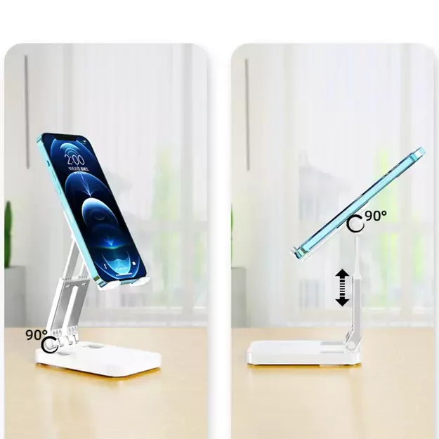 Folding phone stand for tablet (K15) - white 4