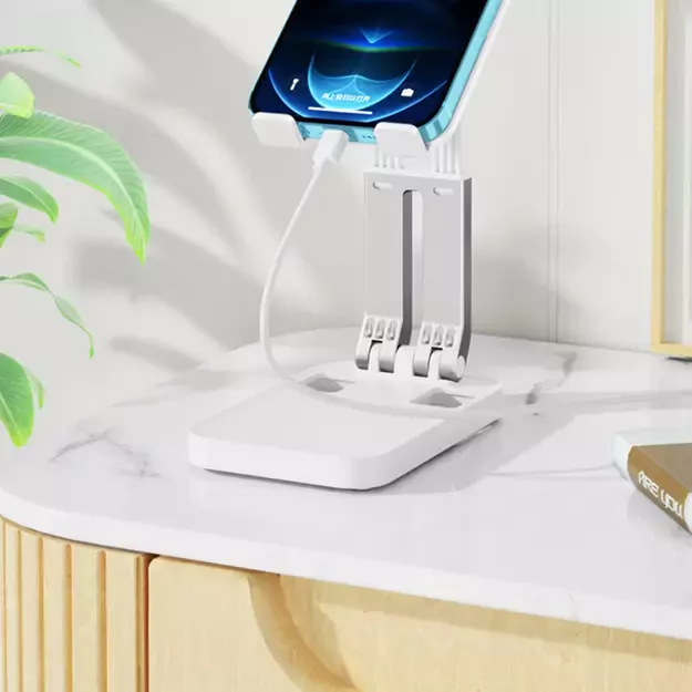 Folding phone stand for tablet (K15) - white 5