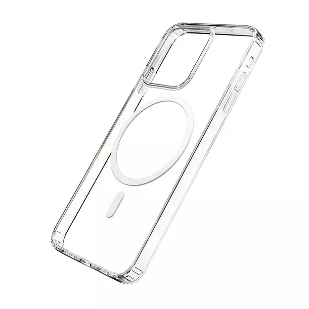 Case for iPhone 14 compatible with MagSafe from the 3mk MagCase series - transparent 3