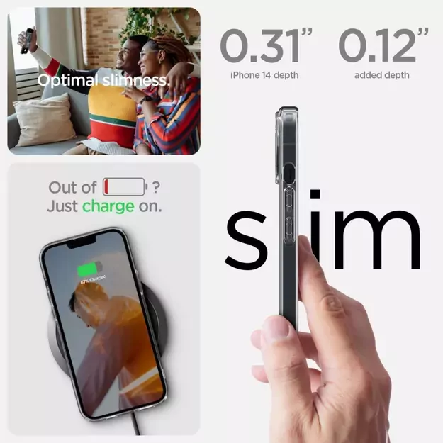 Spigen Ultra Hybrid iPhone 14 Case - Clear 21