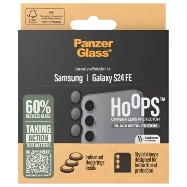 PanzerGlass Hoops Camera Case for Samsung Galaxy S23 FE - Black 6