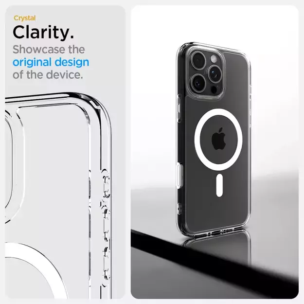 Spigen Ultra Hybrid ”T” Mag MagSafe Case for iPhone 16 Pro Max - White 13