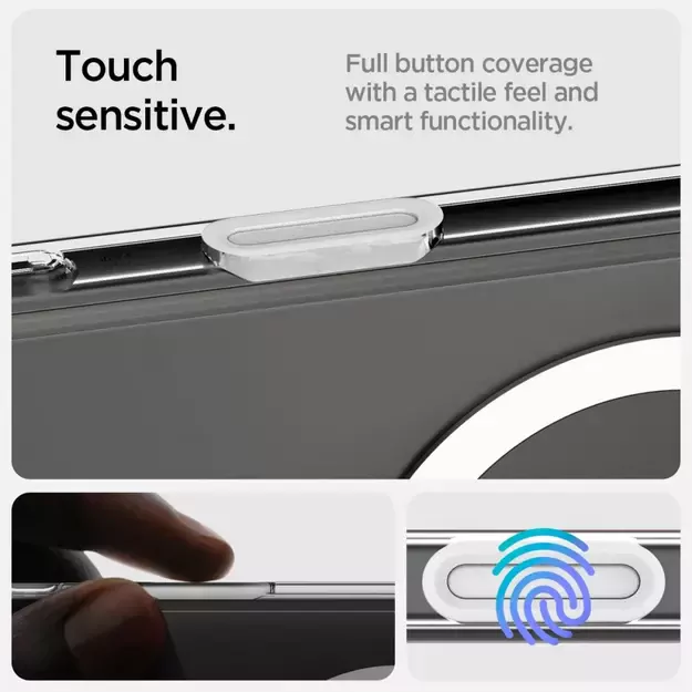 Spigen Ultra Hybrid ”T” Mag MagSafe Case for iPhone 16 Pro Max - White 14