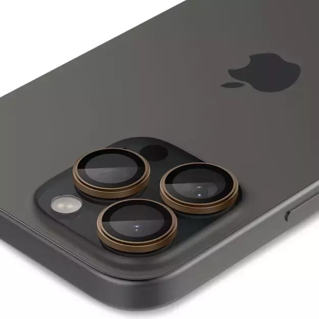Spigen Optik Pro GLAS.TR ”EZ FIT” Camera Protector 2-PACK for iPhone 16 Pro / Pro Max - Brown 13
