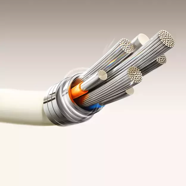 Joyroom S-A53 60W USB-C Cable - USB-C with fluorescent tip 1.2 m - beige 2