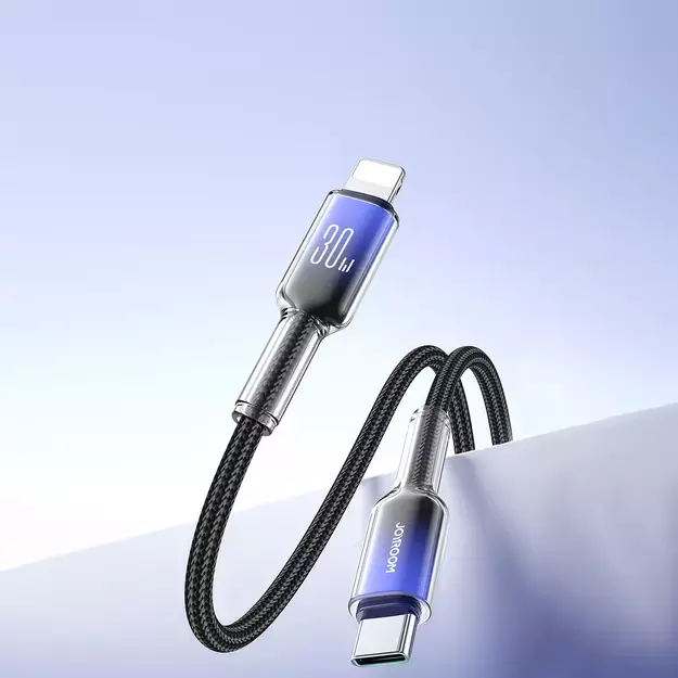 Joyroom S-A42 Crystal-Clear Series 30W USB-C - Lightning cable 1.2m - black 22