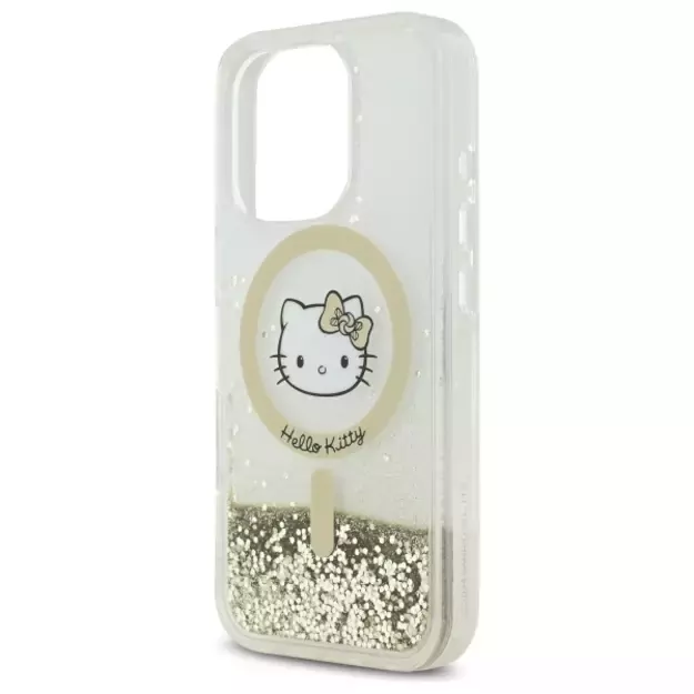 Hello Kitty Liquid Glitter Fever MagSafe Case for iPhone 16 Pro Max - Gold 12