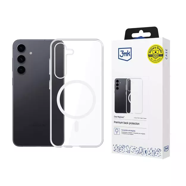 3mk Clear MagCase for Samsung Galaxy S24+ - transparent