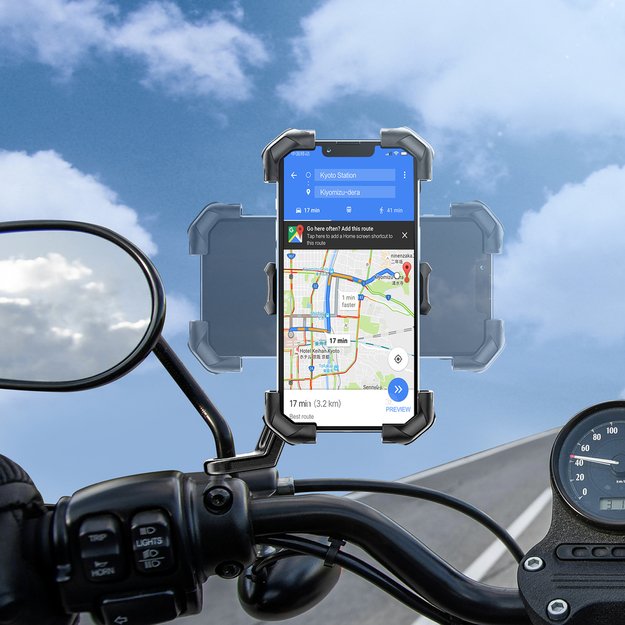 Joyroom motorcycle phone holder black (JR-ZS288-m) 4