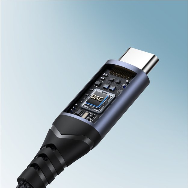 Joyroom SY-C01 USB-C DAC adapter to 3.5 mm mini jack - black 9