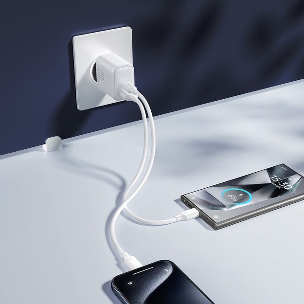 Joyroom JR-TCF21 network charger USB-C / USB-A 20W PD / QC 3.0 - white 9