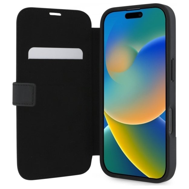 Mercedes Leather Wood Imitation iPhone 16 Pro Case - Black 4